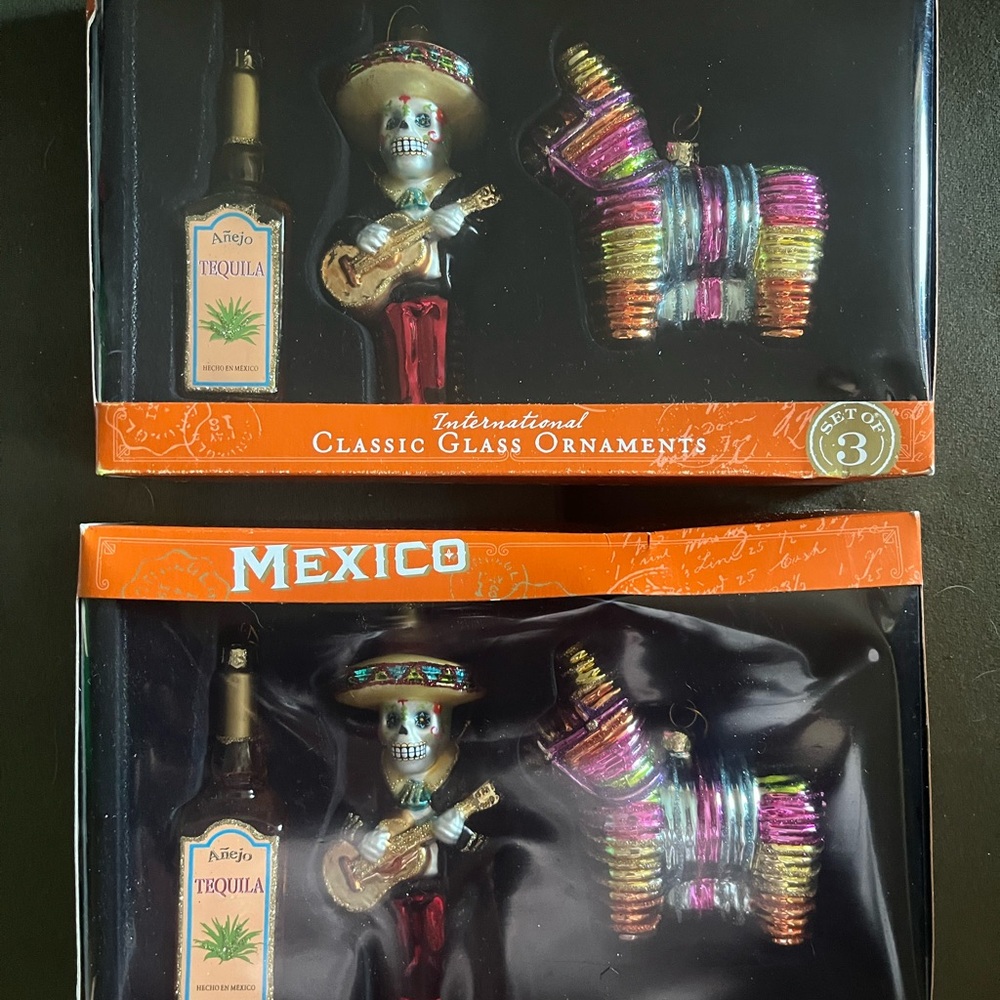 Cost Plus World Market Classic Glass Ornaments Set - Multicolor
